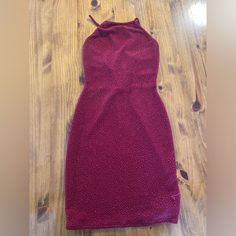 Red sparkly dress